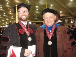 UA Graduation May 2016. Dr. Daniel A. LaDu and advisor, Dr. Ian W. Brown.