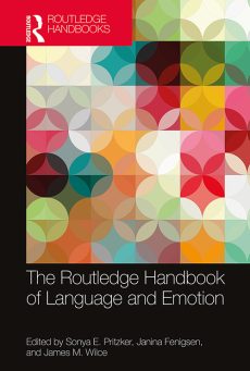 textbook cover for the Routledge Handbook of Language and Emotion